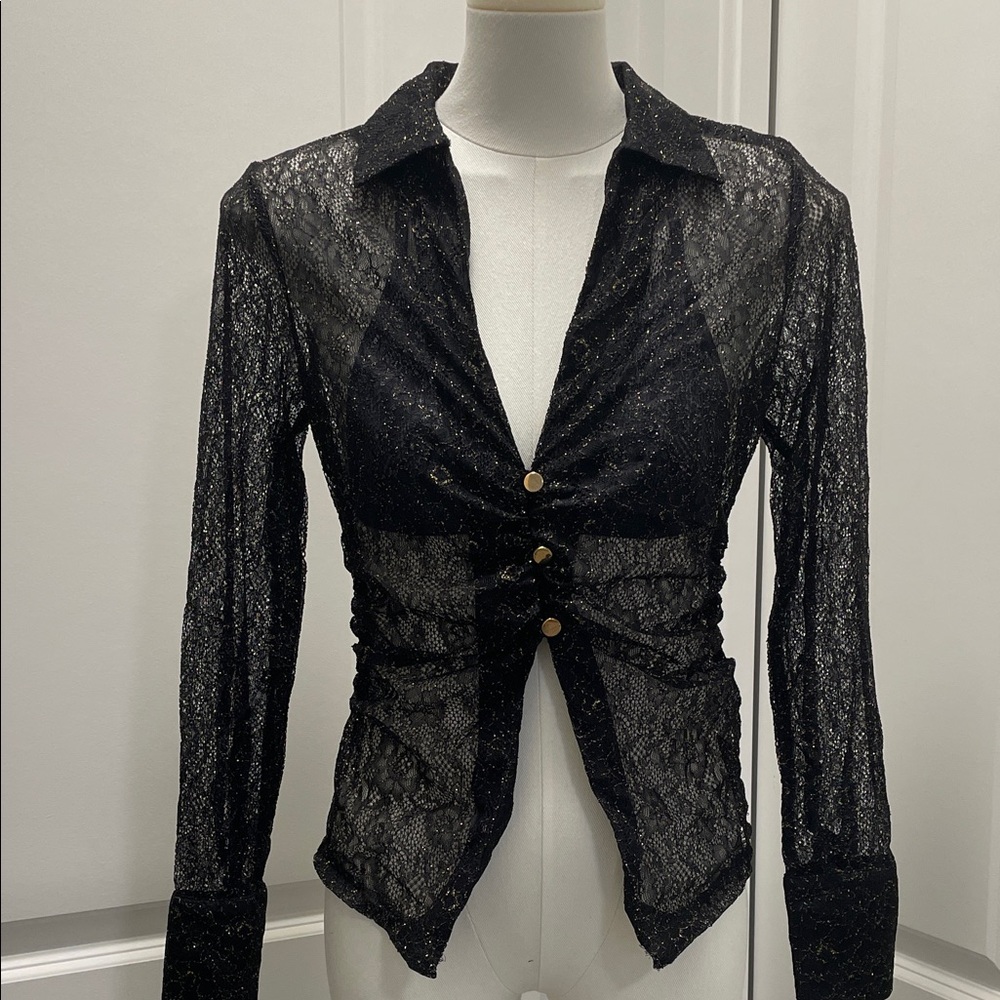 NWOT 🆕 Zara Black Lace Top